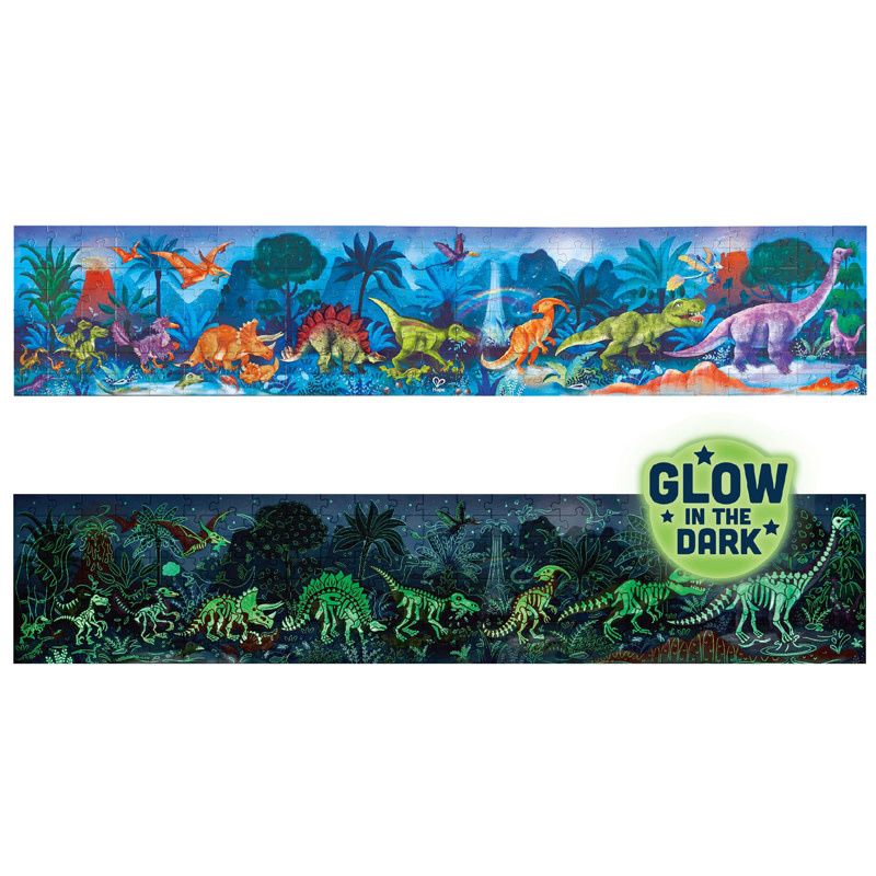 Hape Puzzle 210 pcs les dinosaures  brille dans le noir