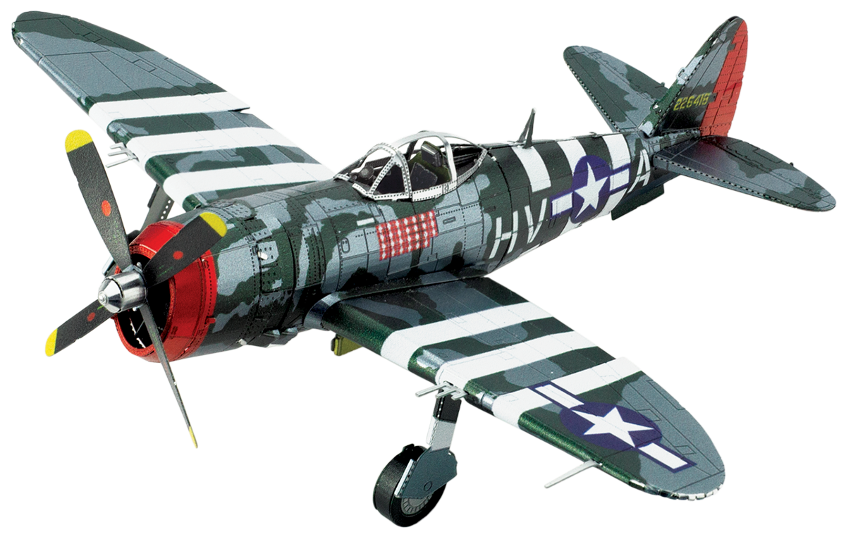 Metal Earth P-47 Thunderbolt, 2 feu.