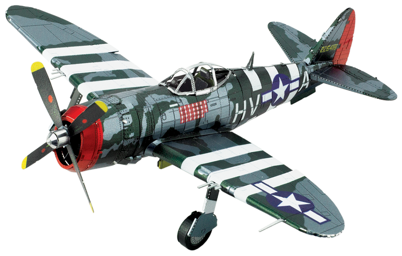 Metal Earth P-47 Thunderbolt, 2 feu.