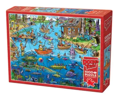 Cobble Hill 1000 - Doodle Town :  Gone Fishing