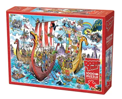 Cobble Hill 1000 - Doodle Town : Viking Voyage