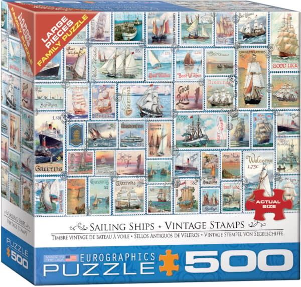 ***** Eurographics 500L - Timbre vintage de bateau à voile