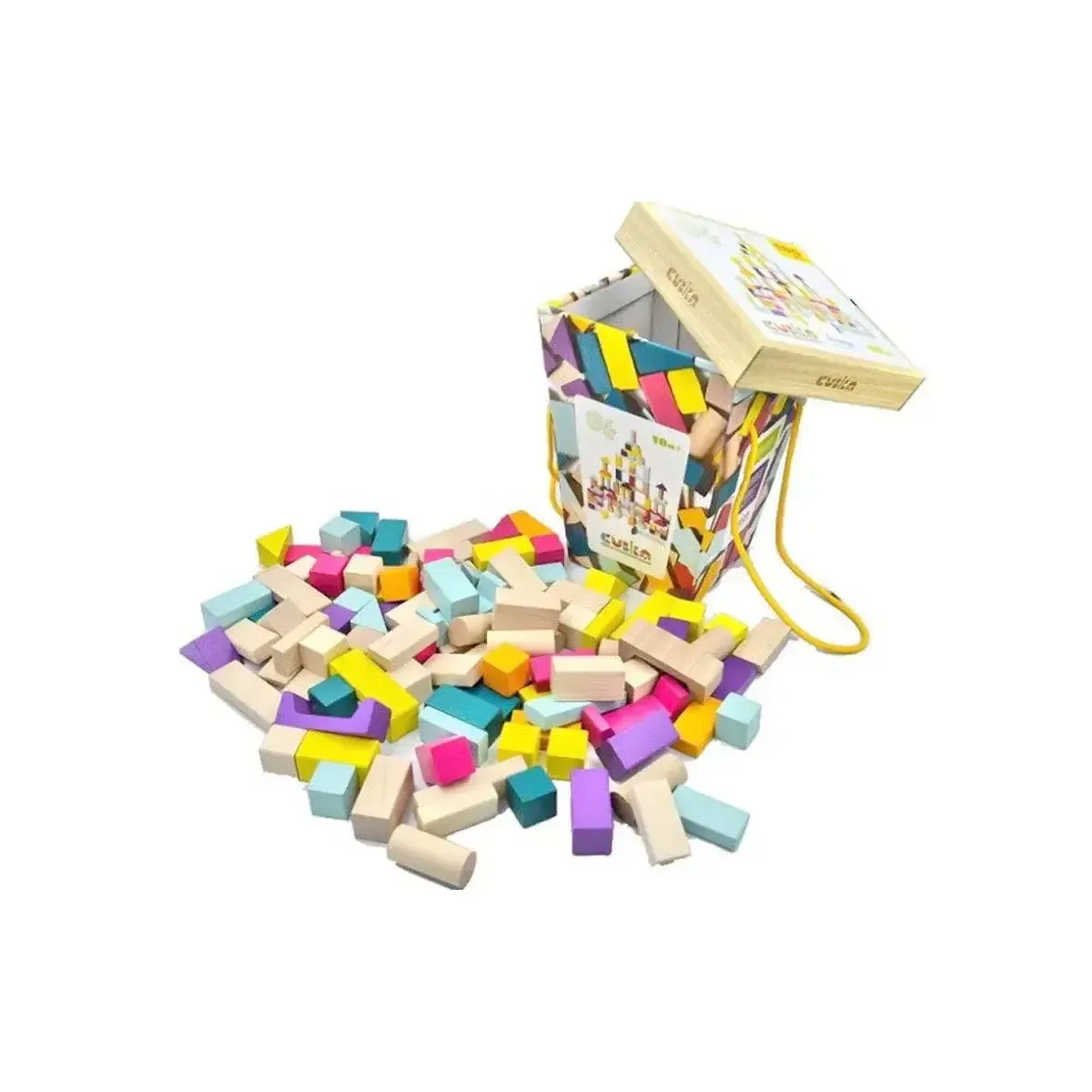 Cubika 100 blocs de construction en bois