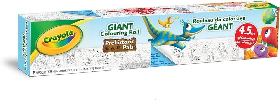 Crayola Rouleau de coloriage géant amis dinosaures