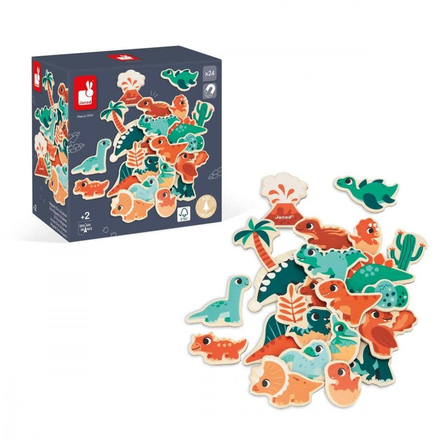 Janod 24 dinosaures magnétiques