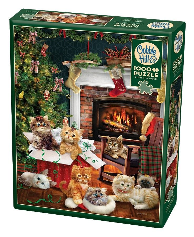 Cobble Hill 1000 - Christmas Kittens