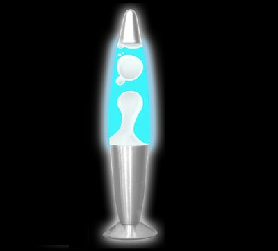 Wax Mood Lamp Wave 2 - Blanc/Bleu