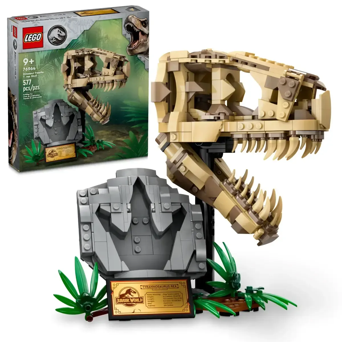 *****Lego 76964 Jurassic World - Les fossiles de dinosaures: le crâne de T.Rex
