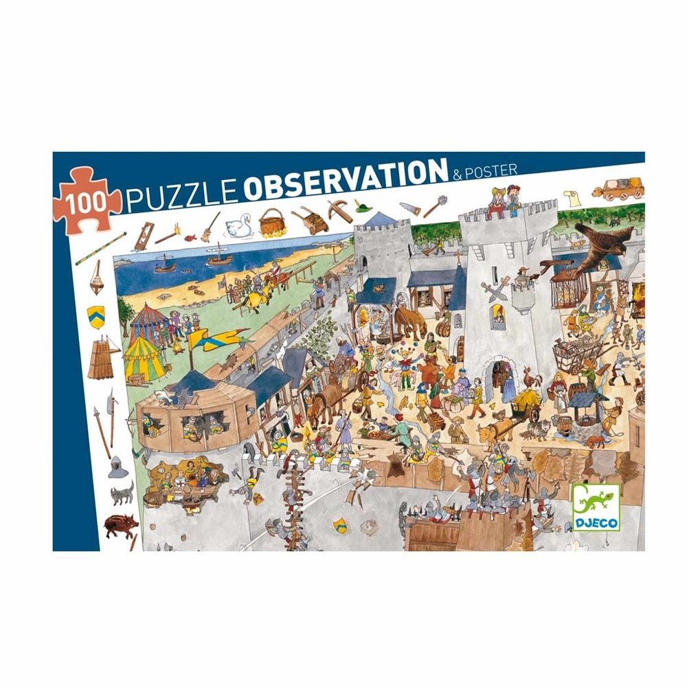 Djeco Puzzle Observation 100  Château Fort