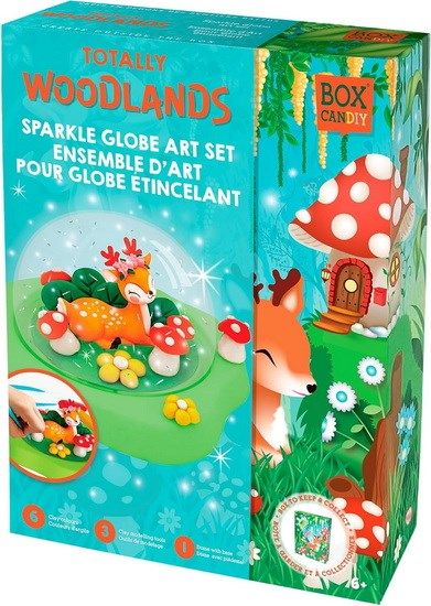 Box Candy Ensemble d'art pour globe étincellant Woodland