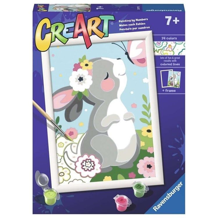 CreArt Peinture par numéros Beautiful bunny
