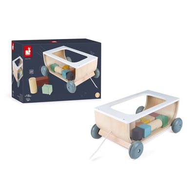 Janod Chariot de Cubes à promener