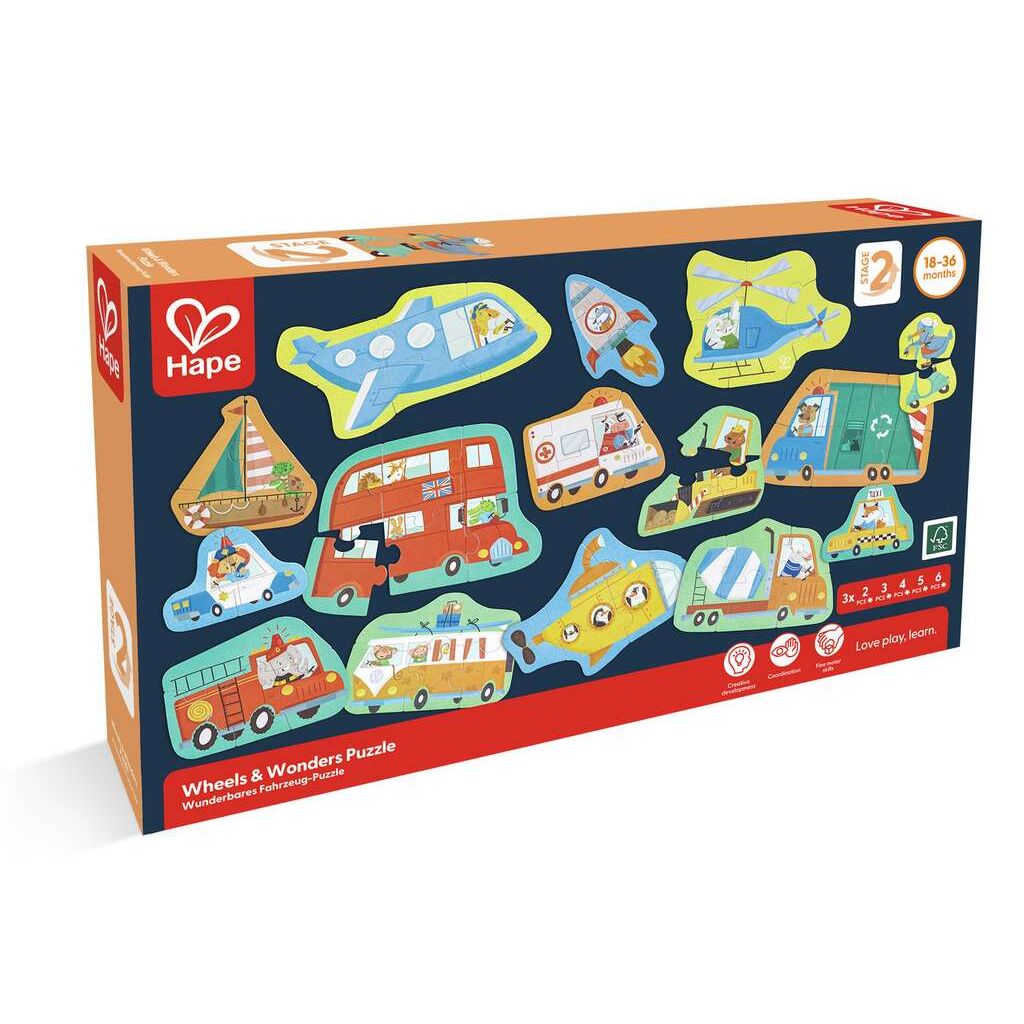 Hape Puzzle - les moyens de transport