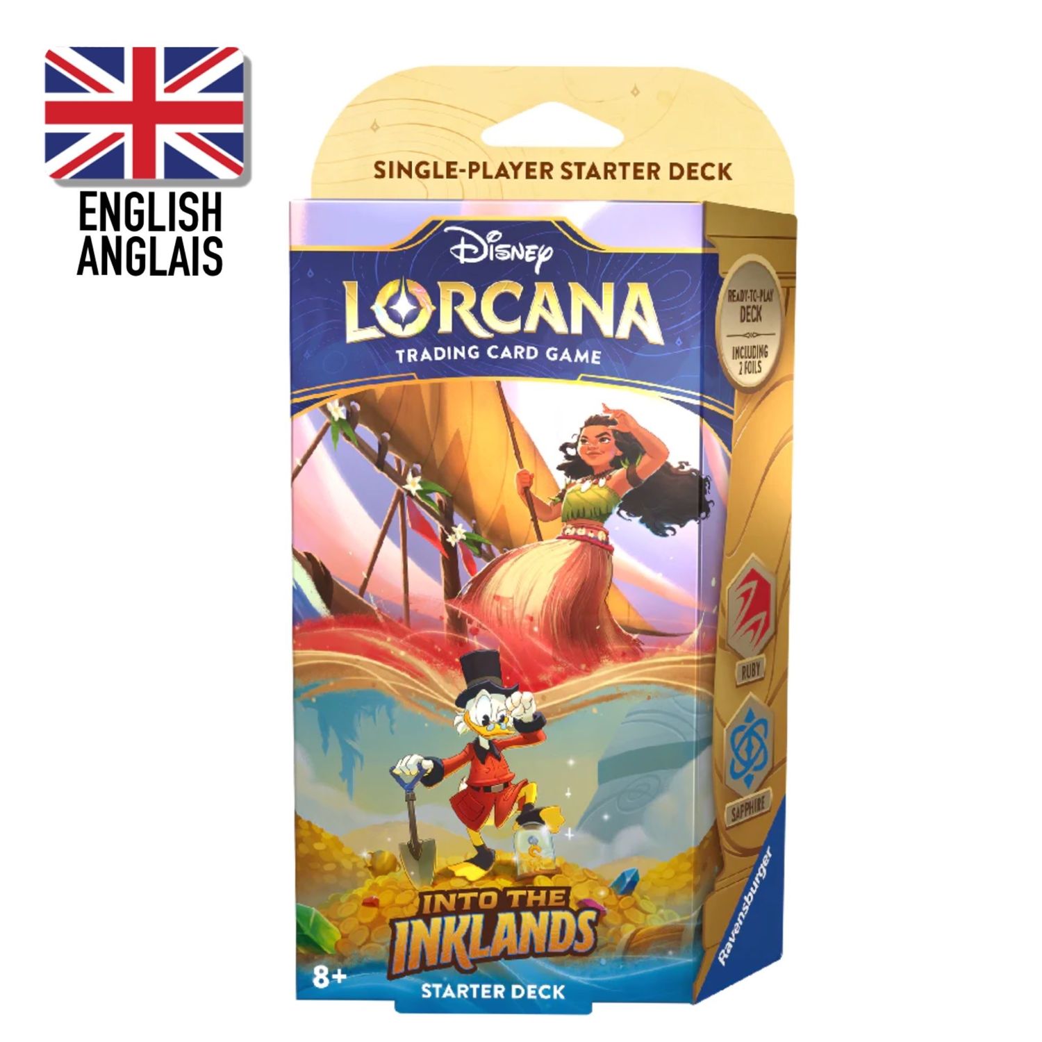 Disney Lorcana - Into the Inklands - Starter Deck ( Ruby &amp; Sapphire)
