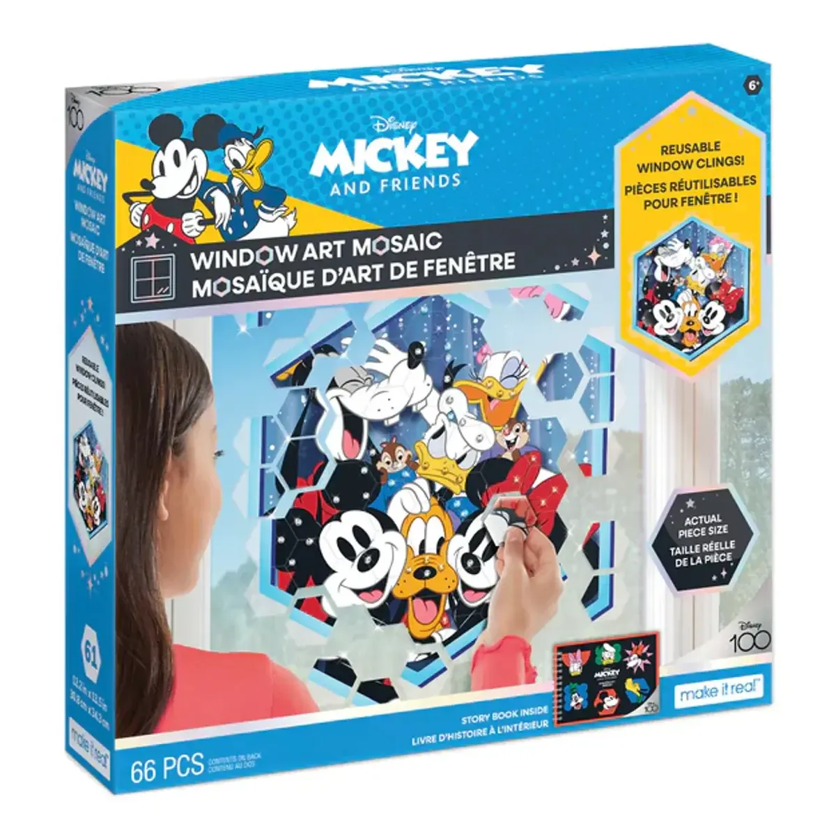 Disney Mickey and Friends  Mosaïque d'Art de fenêtre