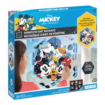 Disney Mickey and Friends  Mosaïque d'Art de fenêtre