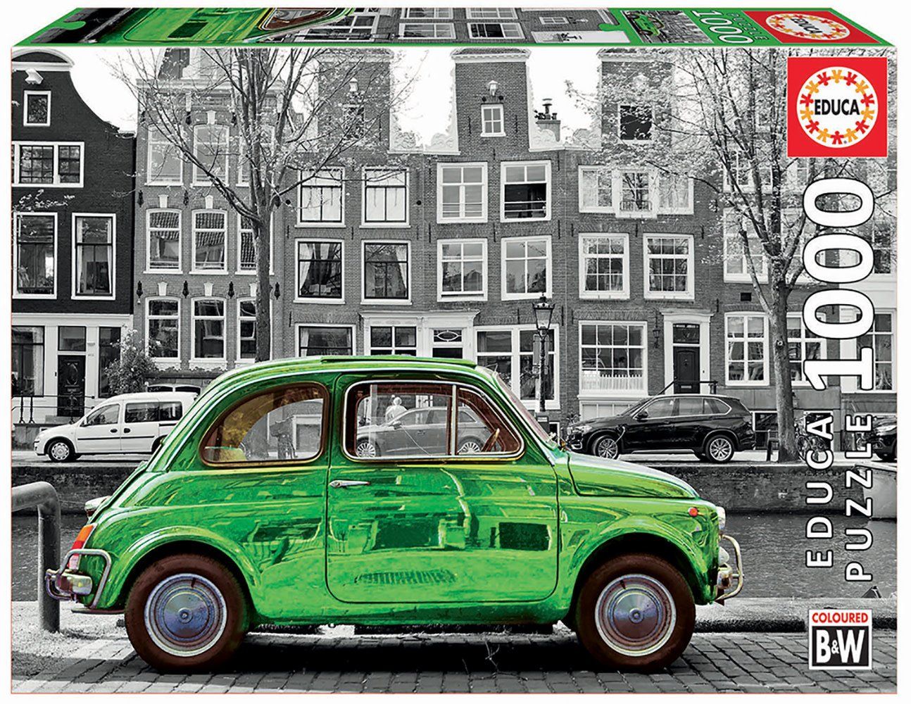 Educa 1000 Voiture verte à Amsterdam