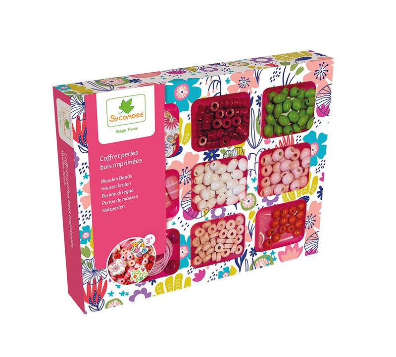 Sycomore Coffret + de 120 perles de bois