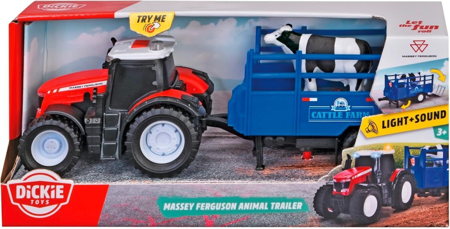 Dickie Toys Massey Ferguson Animal Trailer