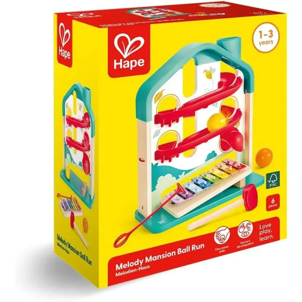 Hape Toboggan musical en forme de maison