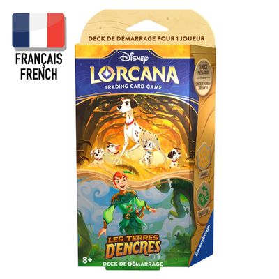 Disney Lorcana - Les terres d'encres -Deck de démarrage ( Ambre &amp; Émeraude )