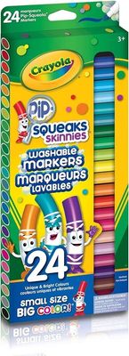 Crayola 24 Pip-Squeaks ligne fine marqueurs lavables