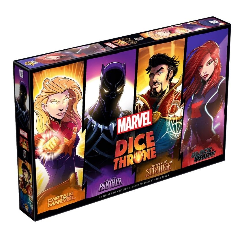 Dice Throne Marvel - Captain Marvel/Black Panther/Doctor Strange/Black Widow (FR)