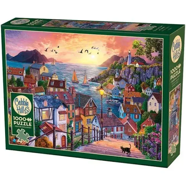 Cobble Hill 1000 - Coastal Town at Sunset