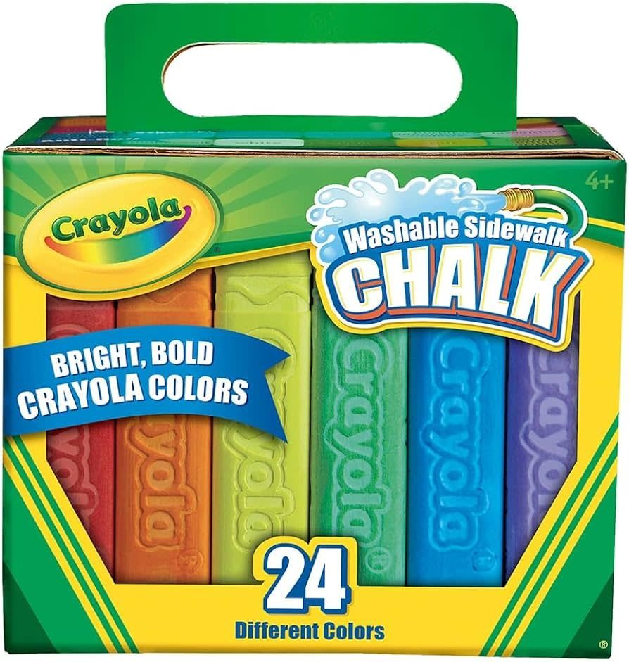 Crayola 24 craies de trottoir lavable