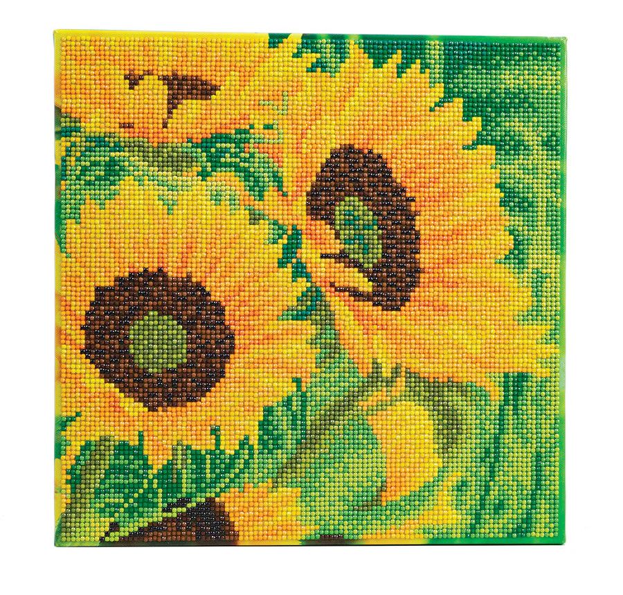 Crystal Art Kit 30 X 30 Sunflower Joy