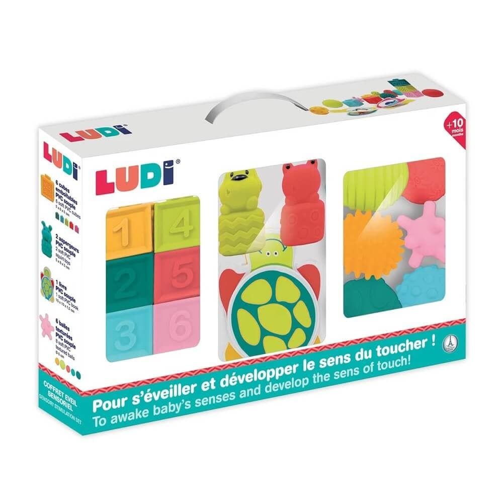 Ludi Coffret d'éveil  Pour s'éveiller et développer le sens du toucher!