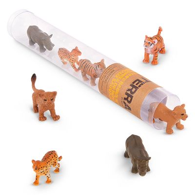 Battat Terra animaux en tubes bébés animaux sauvages