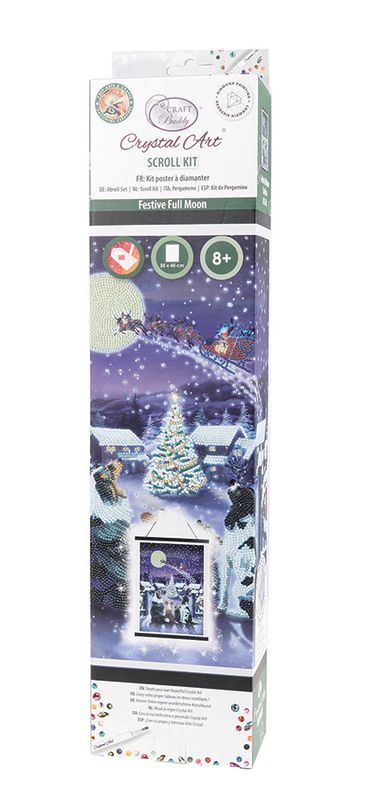 Crystal Art Kit Poster à diamanter 35 x 45 Festive Full Moon