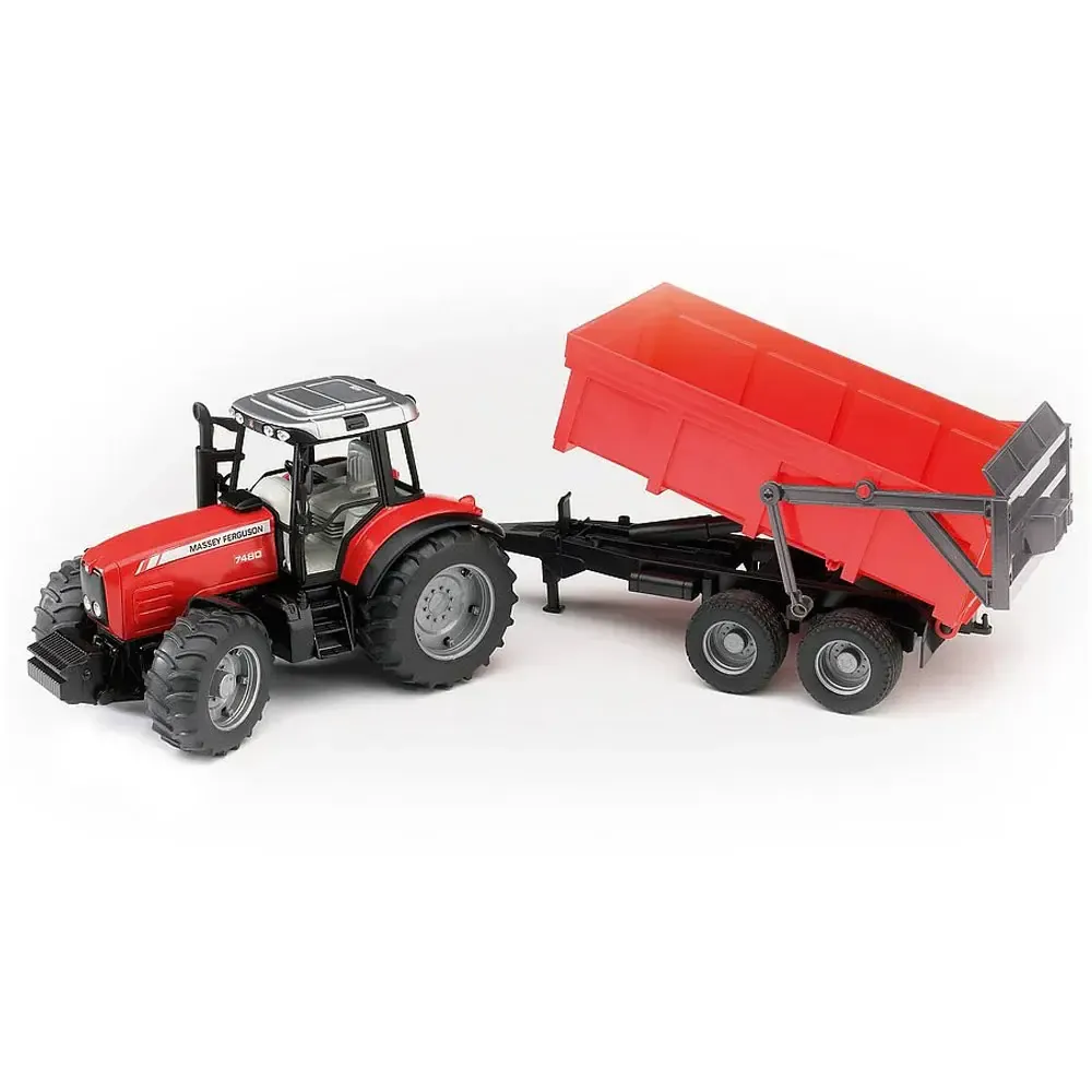 Bruder 02045 - Tracteur Massey Ferguson avec benne à bascule