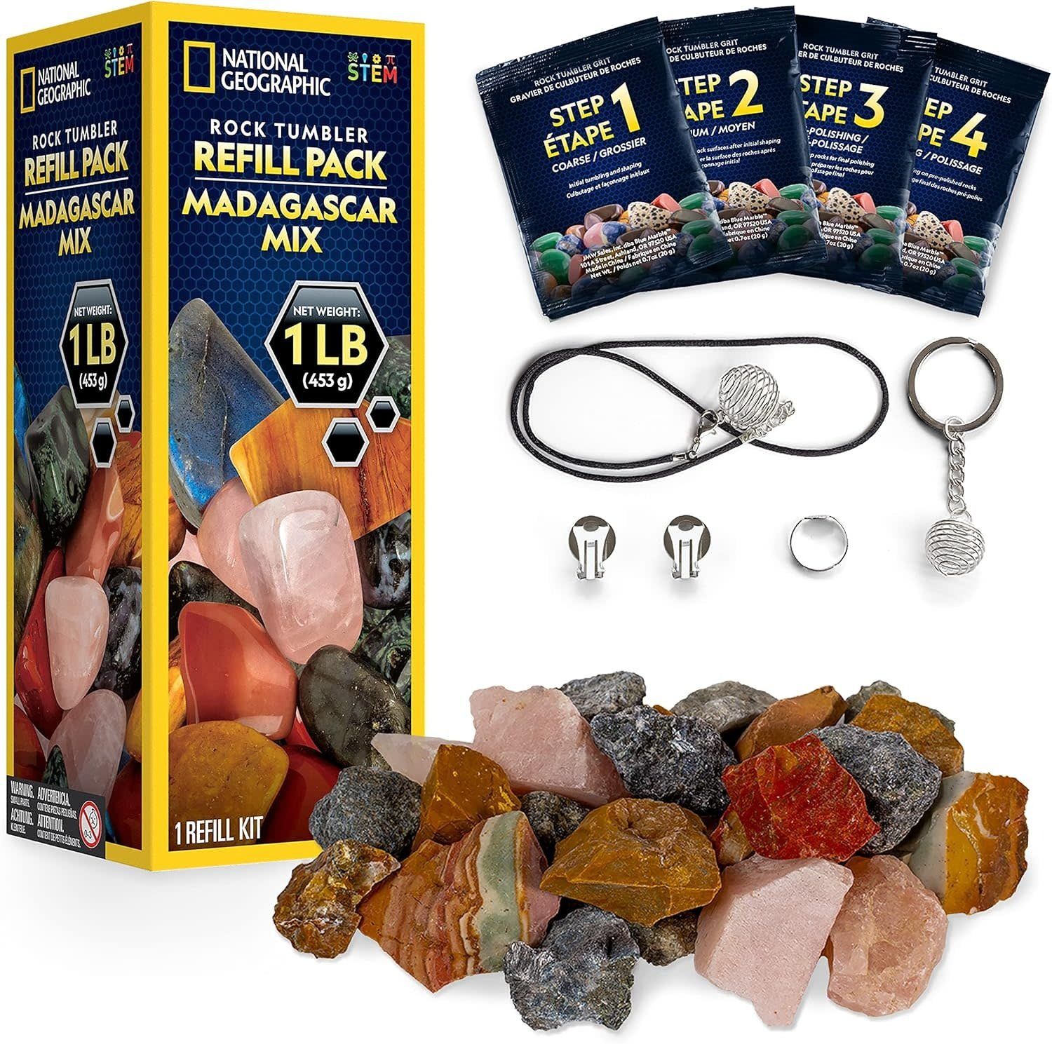 National Geographic - Rock Tumbler Refill Pack - Madagascar Mix