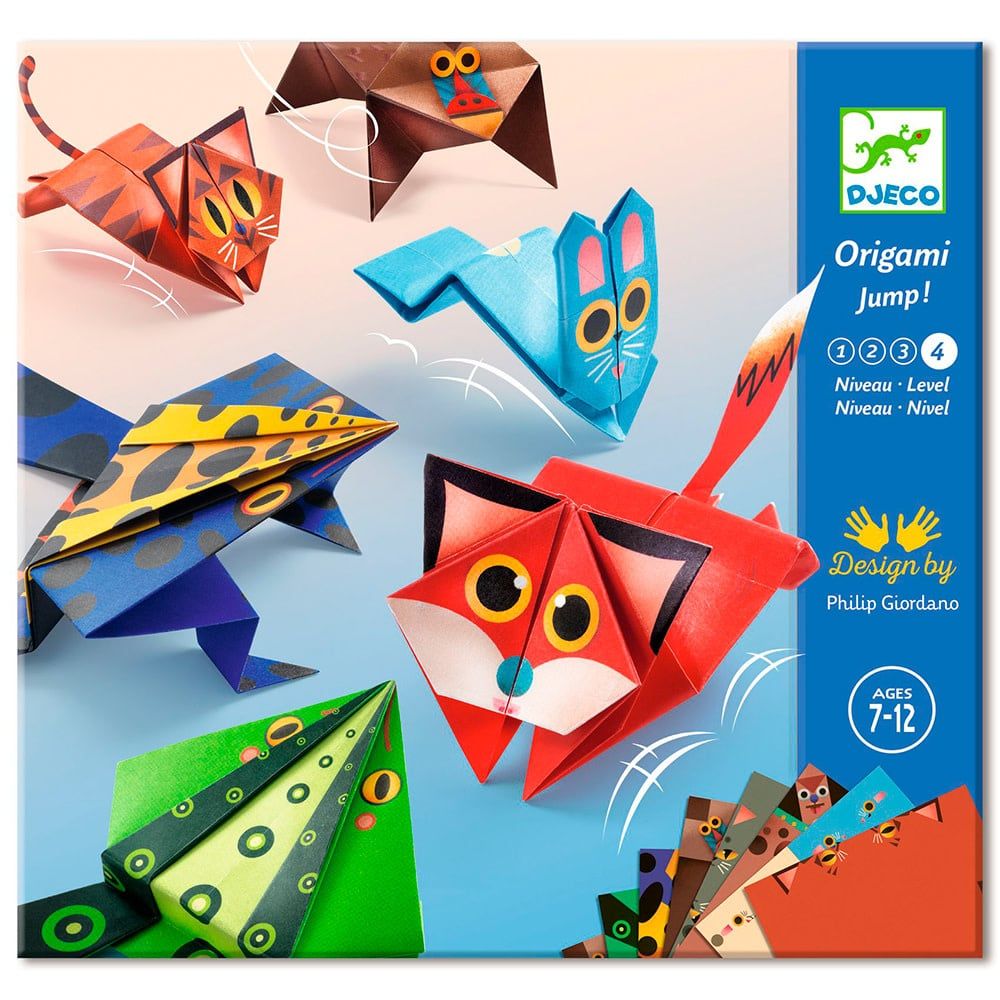 Djeco - Origami Jump! - Animaux Sauteurs