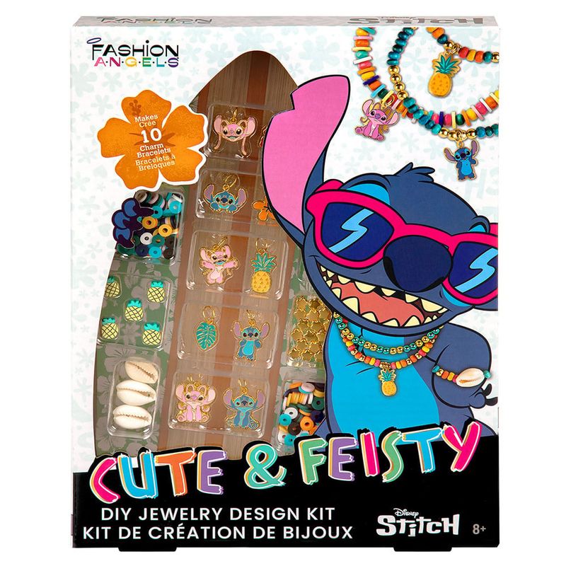 Fashion Angels - Kit de création de bijoux - Stitch - Cute &amp; Feisty
