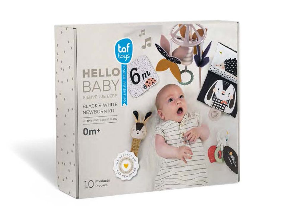 Taf Toys - Bienvenue Bébé - Kit Naissance Noir et Blanc