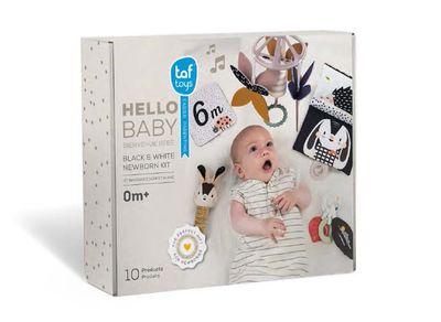 Taf Toys - Bienvenue Bébé - Kit Naissance Noir et Blanc