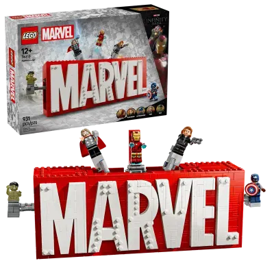 Lego 76313 Marvel - Logo et figurines MARVEL