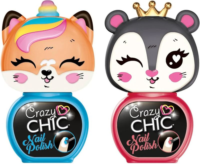 Crazy Chic Beauty - Lovely Nail Polishes - Bleu/Rose