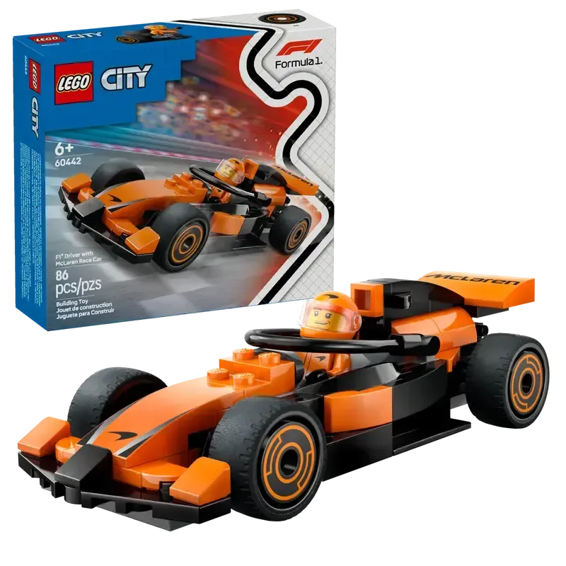 *****Lego 60442 City - Le pilote de F1® avec la voiture de course McLaren