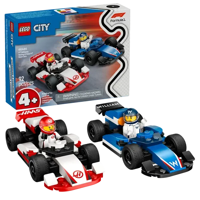 *****Lego 60464 City - Les voitures de course de F1® Williams Racing et Haas F1®