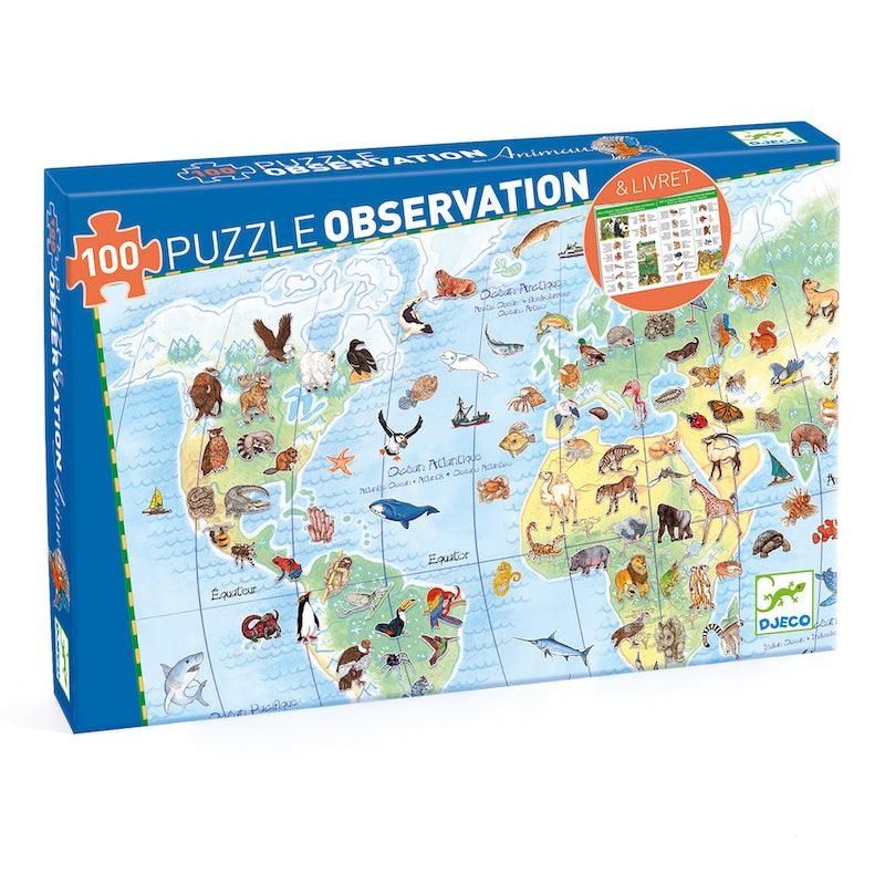 Puzzle Observation 100 - Animaux du monde