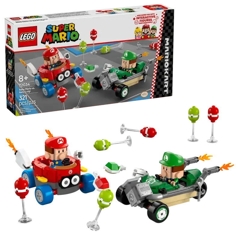 *****Lego 72034 Super Mario - Mario Kart™ – Bébé Mario contre Bébé Luigi