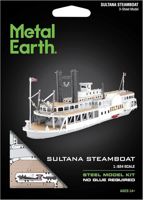 Metal Earth Sultana Steamboat