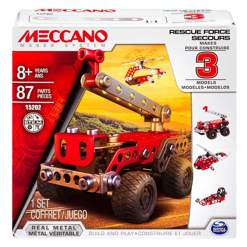 Meccano 3 en 1 Véhicules de secours