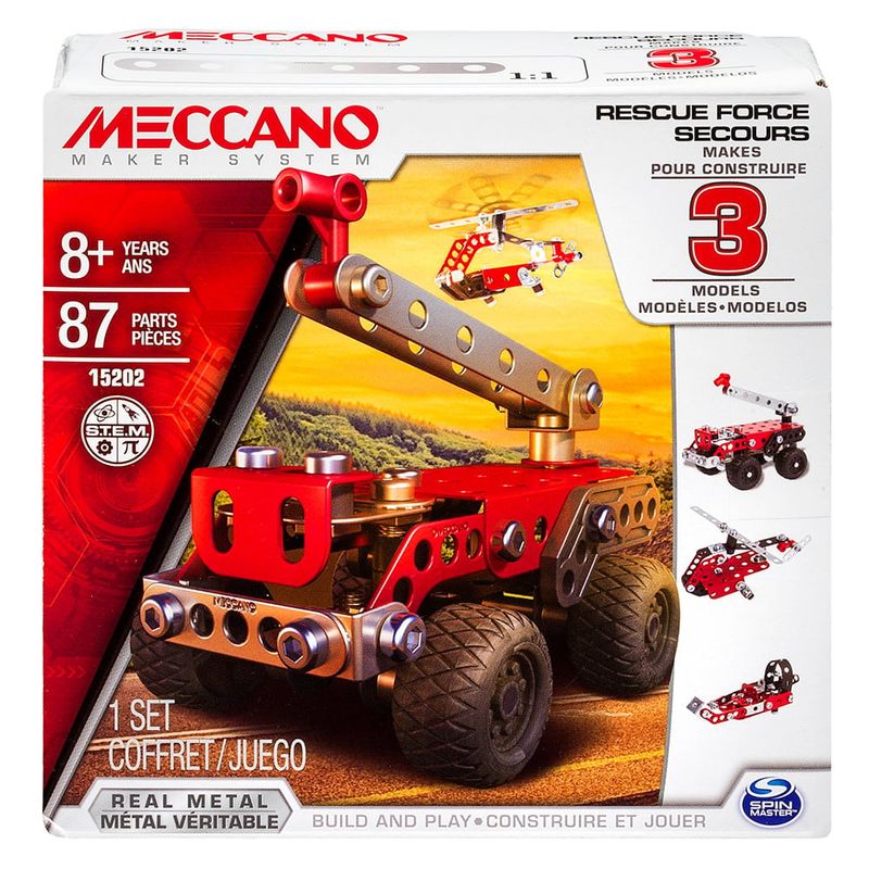 Meccano 3 en 1 Véhicules de secours