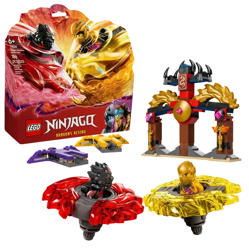 Lego 71826 Ninjago - Ensemble de combat de Spinjitzu du dragon