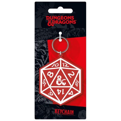 Porte-Clé en Caoutchouc - Dungeons &amp; Dragons - D20